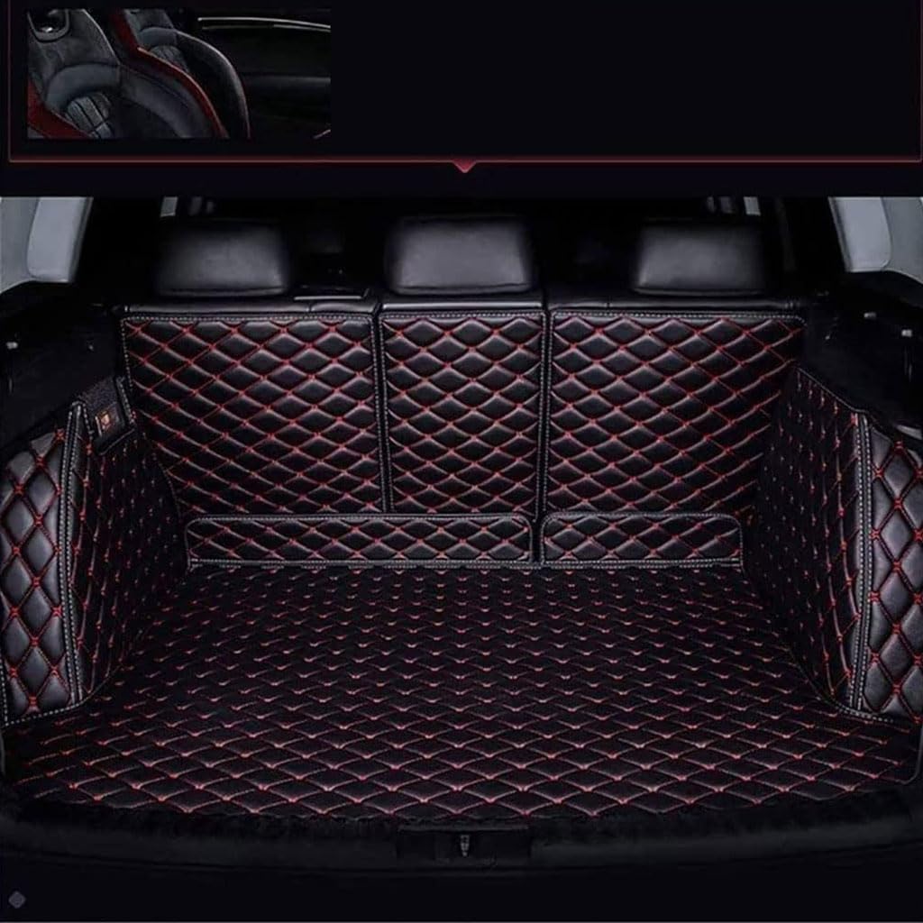CUTSKY Vollabdeckung Kofferraummatte für Cadillac Escalade III 6-seat 2007-2014,rutschfest Kofferraumwanne Schutzmatte Autozubehör,A-Black Red CUTSKY Vollabdeckung Kofferraummatte für Cadillac Escalade III 6-seat 2007-2014,rutschfest Kofferraumwanne Schutzmatte Autozubehör,A-Black Red von CUTSKY