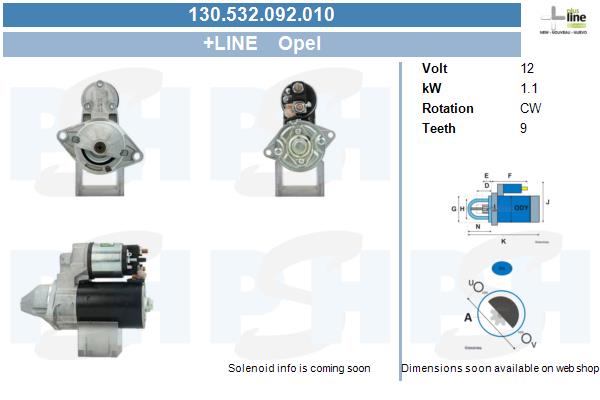 Starter CV PSH 130.532.092.010 von CV PSH