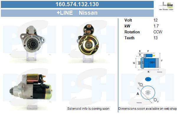 Starter CV PSH 160.574.132.130 von CV PSH