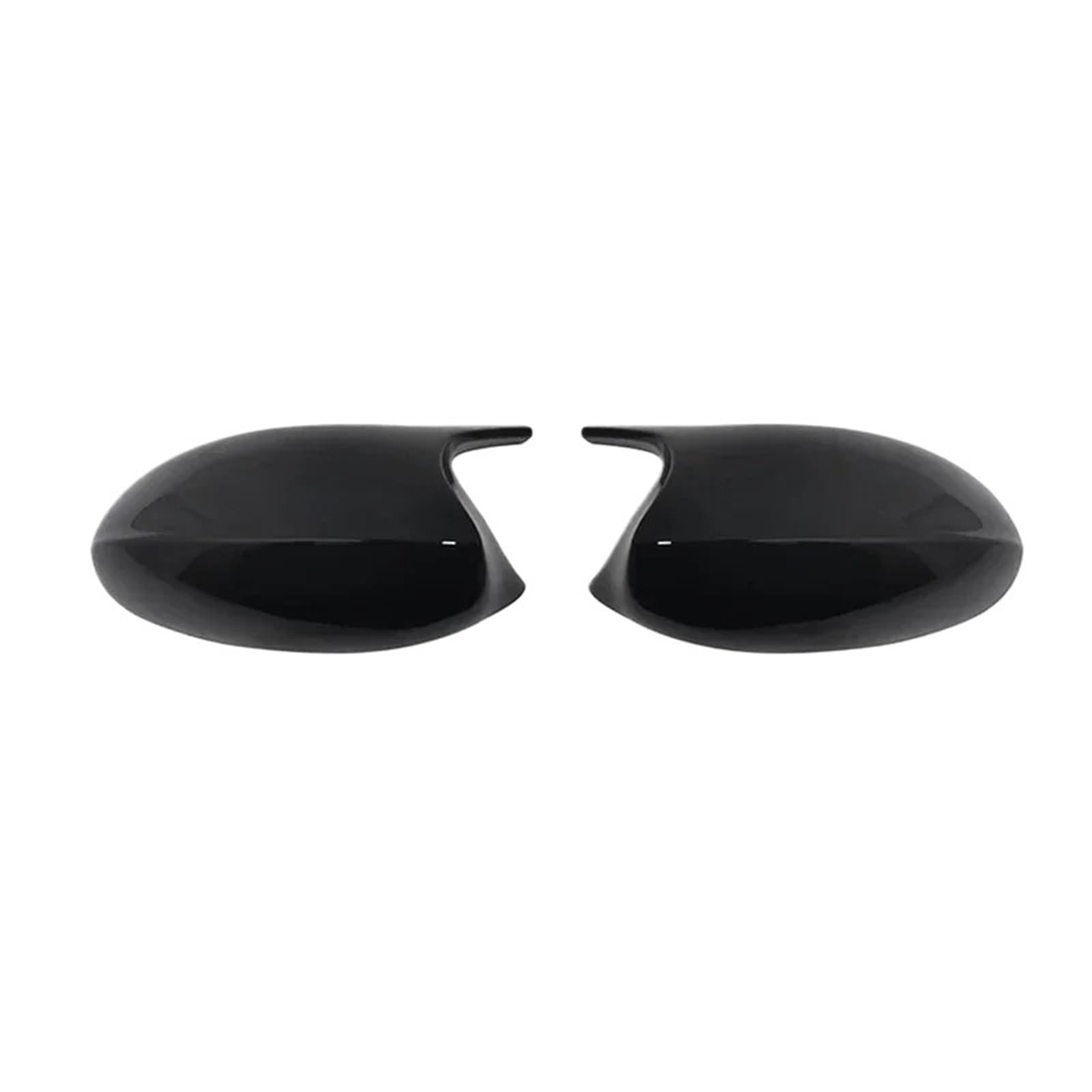 Auto Rückspiegel Regenschutz 1 Paar passend für BMW E87 E81 E82 E90 E91 E92 E93, ABS-Kohlefaser-Stil, Auto-Rückspiegelabdeckung.(ABS Black) von CVPX