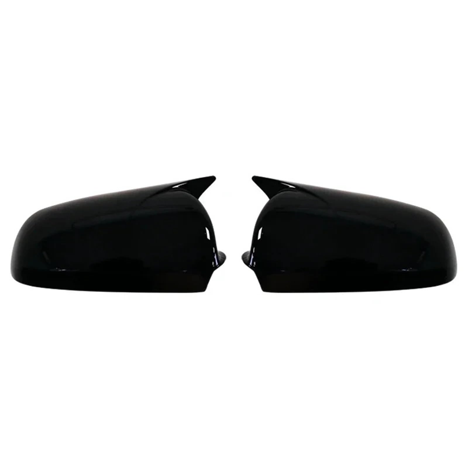 Auto Rückspiegel Regenschutz Carbon-Look und leuchtend schwarzer Rückspiegel, passend für Audi A3 S3 8P 05–08, A4 S4 B6 B7 8E 8H, A6 S6 C6 4F.(Bright black) von CVPX