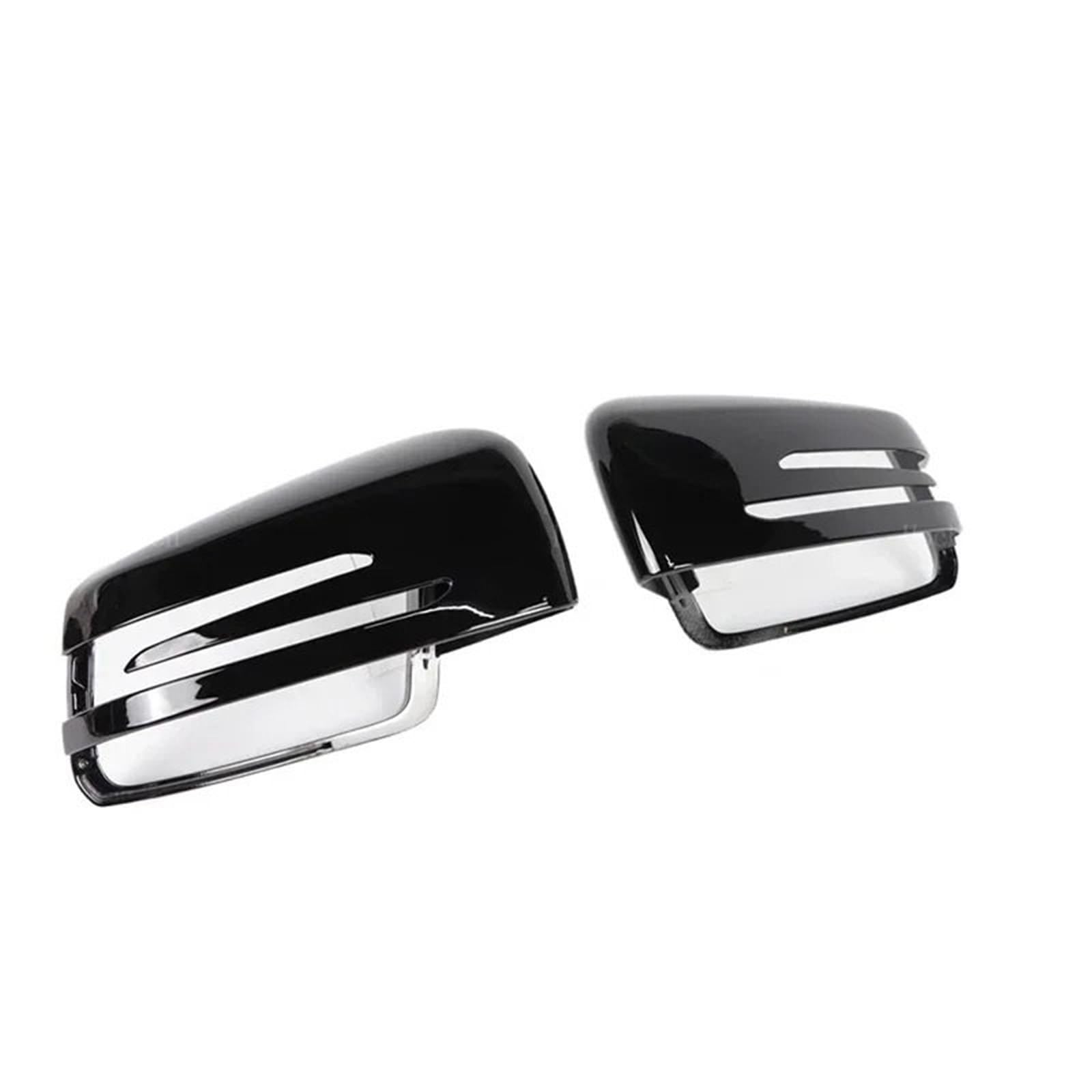 Auto Rückspiegel Regenschutz Passend für Mercedes Benz W176 W246 W204 W212 W221 C117 X204 X156, schwarze Rückspiegel-Abdeckkappen im Carbonfaser-Stil.(Black) von CVPX