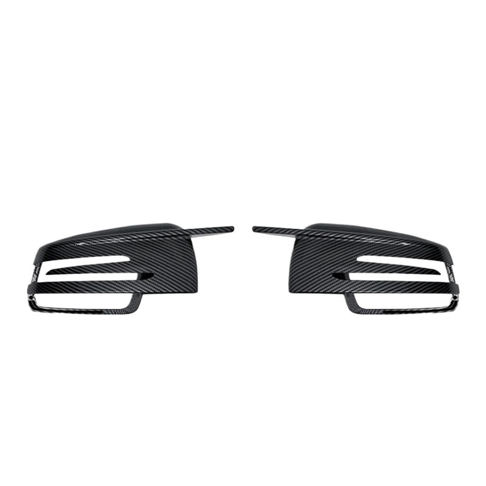 Auto Rückspiegel Regenschutz Seitenspiegelkappenabdeckungen passend für Mercedes Benz W176 W246 W212 W204 C117 X156 X204 W221 C218 ABCES CLA GLA GLK-Klasse.(Carbon fiber) von CVPX