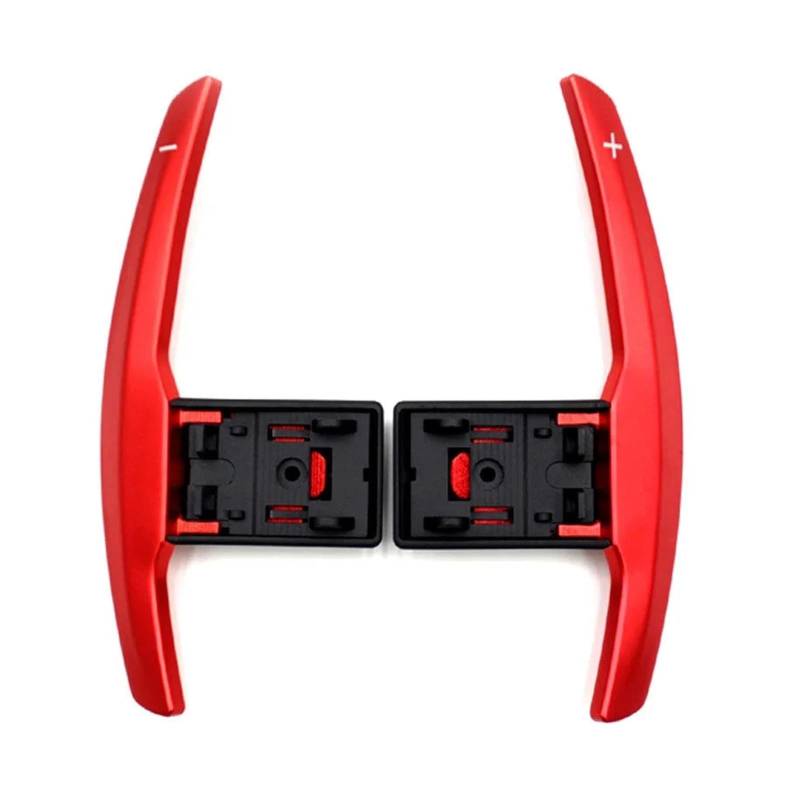 CVZXSDWLL Kompatibel Mit 6er F12 F13 F06 2014 2015 2016 Auto-Schaltwippenabdeckung Auto-Schaltwippenverlängerung Auto-Schaltwippenlenkradschaltung Auto-Lenkrad-Schaltwippe(Red) von CVZXSDWLL
