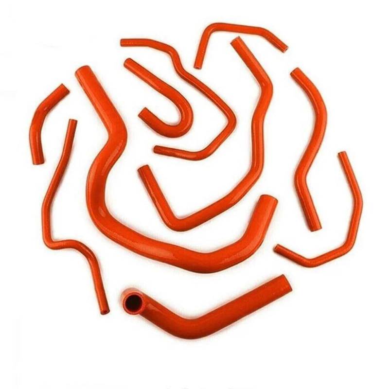 CVZXSDWLL Kompatibel Mit CR-V MK1 B18 B20 1997 1998 1999 2000 2001 Auto Silikon Motor Kühlerschlauch Kit Kühlmittelschlauch Wassertank Kühlerschlauchrohr Kühler-Kühlmittelschlauch(Orange) von CVZXSDWLL