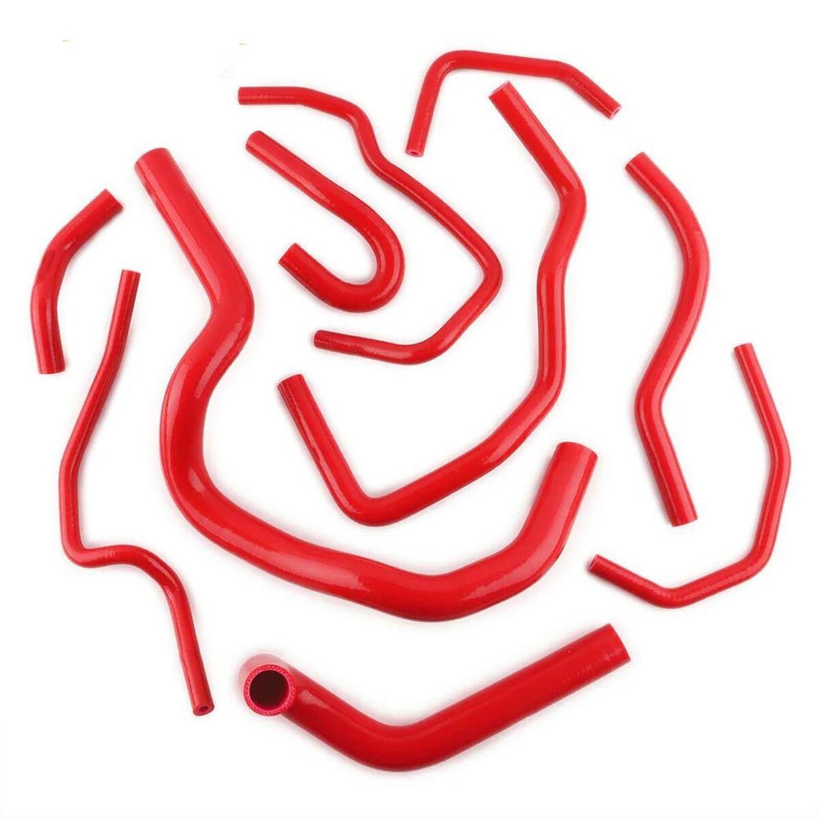 CVZXSDWLL Kompatibel Mit CR-V MK1 B18 B20 1997 1998 1999 2000 2001 Auto Silikon Motor Kühlerschlauch Kit Kühlmittelschlauch Wassertank Kühlerschlauchrohr Kühler-Kühlmittelschlauch(Red) von CVZXSDWLL