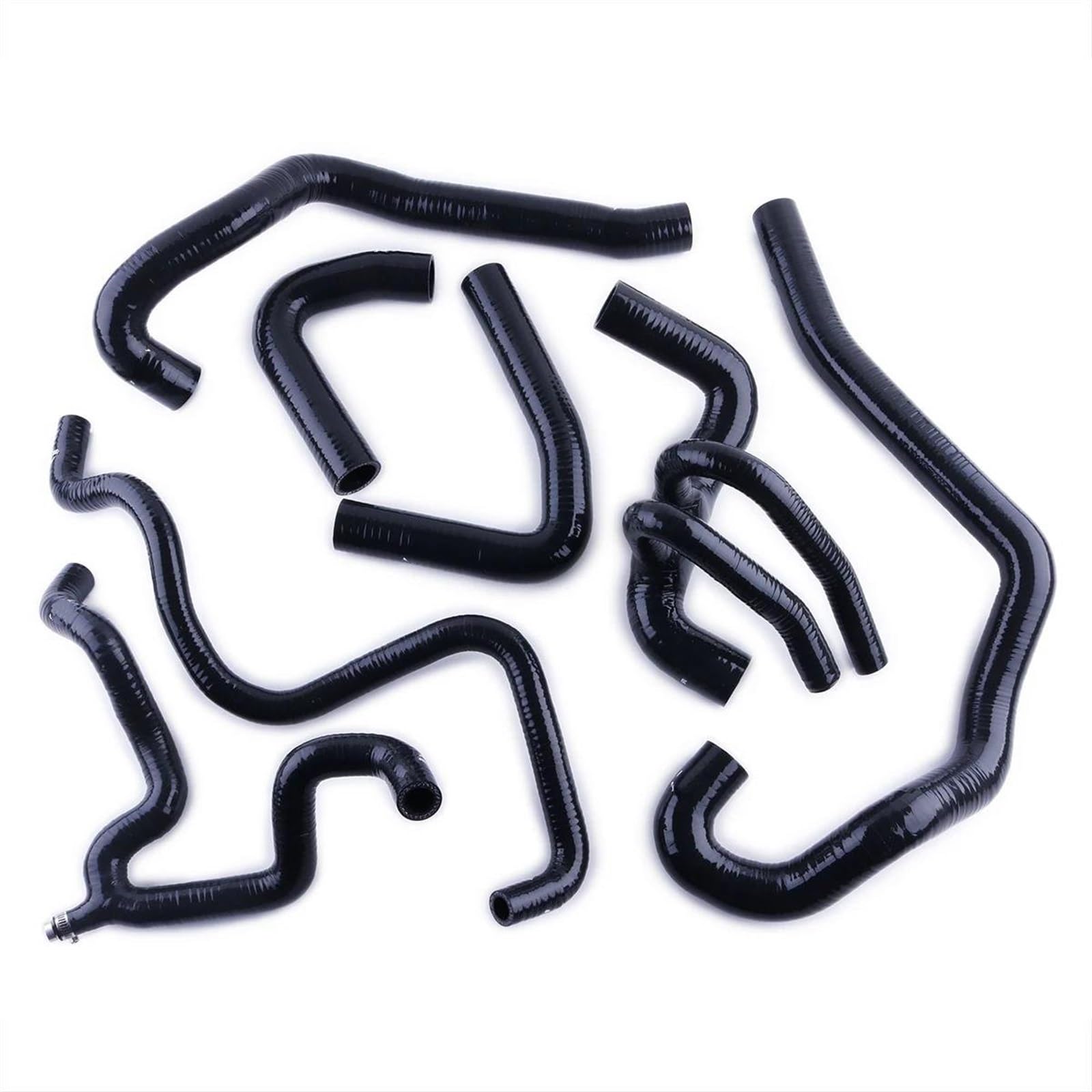 CVZXSDWLL Kompatibel Mit Citroen Für Saxo 1.6 VTS 16V TU5J4 Motor Kühler Kühlmittelschlauch Auto Silikon Für Turbo Boost Schlauch Kit Autozubehör Kühler-Kühlmittelschlauch(Black) von CVZXSDWLL