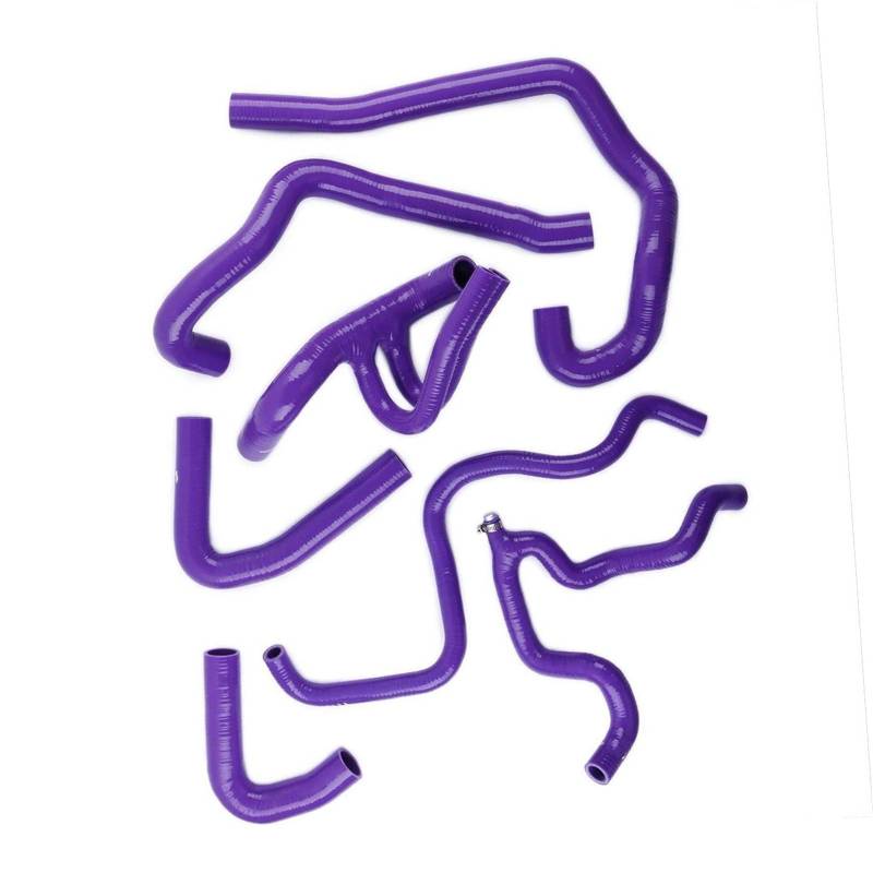 CVZXSDWLL Kompatibel Mit Citroen Für Saxo 1.6 VTS 16V TU5J4 Motor Kühler Kühlmittelschlauch Auto Silikon Für Turbo Boost Schlauch Kit Autozubehör Kühler-Kühlmittelschlauch(Purple) von CVZXSDWLL