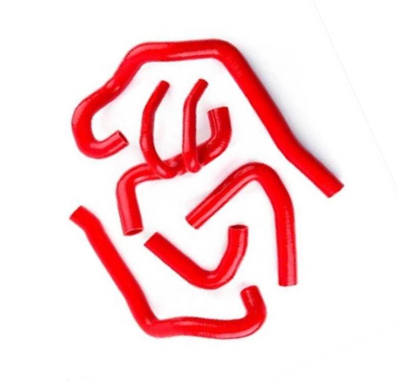 CVZXSDWLL Kompatibel Mit Citroen Für Saxo VIS 16V Kühler-Silikon-Wasserschlauch Motorkühler-Kühlmittelschlauch Ersatz-Autoteile Kühler-Kühlmittelschlauch(Red) von CVZXSDWLL
