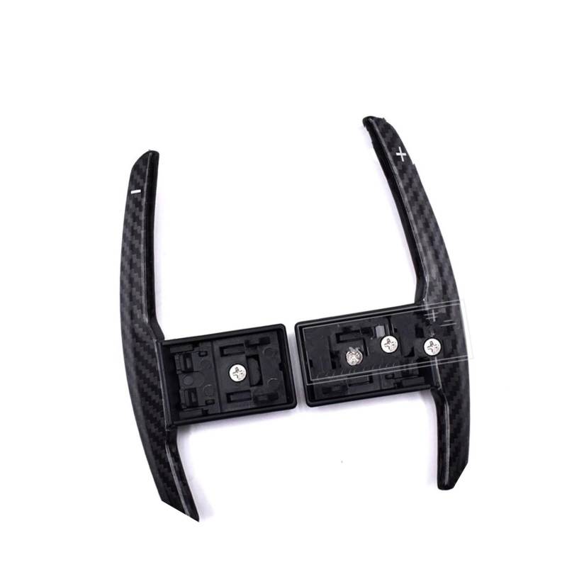 CVZXSDWLL Kompatibel Mit F10 Für M5 2012 2013 2014 2015 2016 2017 2018 Kohlefaser-Autoschaltwippen Auto-Schaltwippenabdeckung Auto-Schaltwippen Auto-Lenkrad-Schaltwippe(Gray) von CVZXSDWLL
