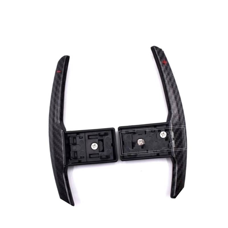 CVZXSDWLL Kompatibel Mit F10 Für M5 2012 2013 2014 2015 2016 2017 2018 Kohlefaser-Autoschaltwippen Auto-Schaltwippenabdeckung Auto-Schaltwippen Auto-Lenkrad-Schaltwippe(White) von CVZXSDWLL
