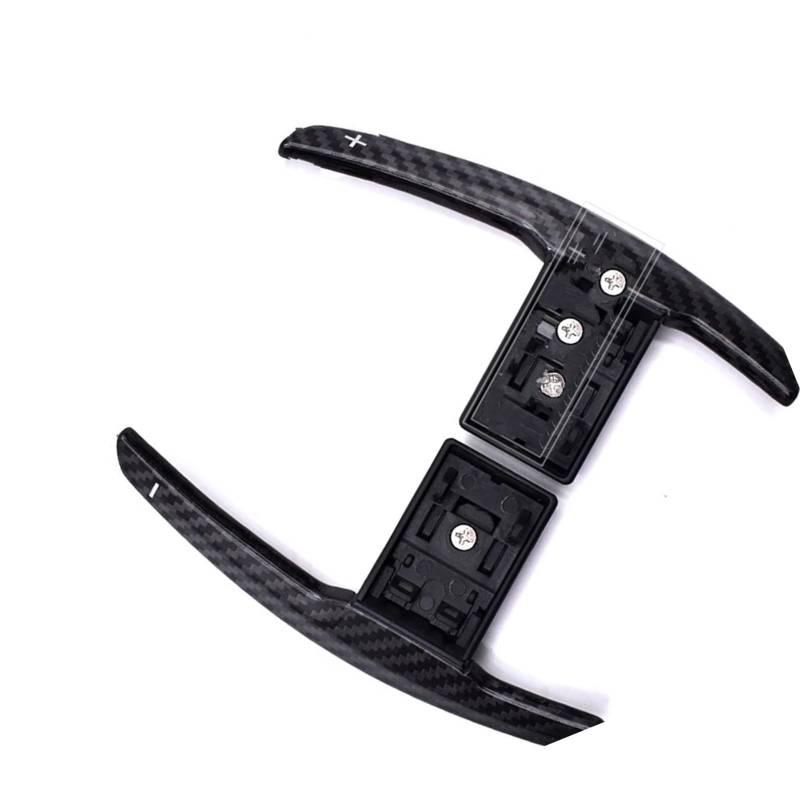 CVZXSDWLL Kompatibel Mit F80 M3 F82 F83 M4 2014 2015 2016 2017 2018 2019 2020 Kohlefaser-Autoschaltwippen Auto-Schaltwippenabdeckung Auto-Schaltwippen Auto-Lenkrad-Schaltwippe(Gray) von CVZXSDWLL