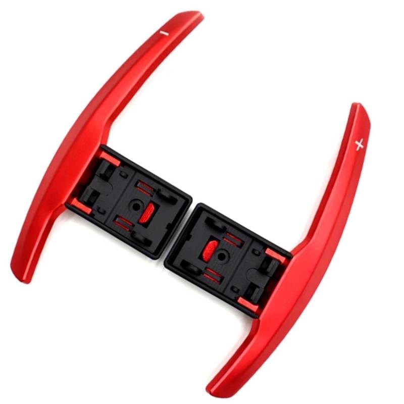 CVZXSDWLL Kompatibel Mit I8 I12 2015 2016 2017 2018 Auto-Schaltwippenabdeckung Auto-Schaltwippenverlängerung Auto-Schaltwippenlenkradschaltung Auto-Lenkrad-Schaltwippe(Red) von CVZXSDWLL
