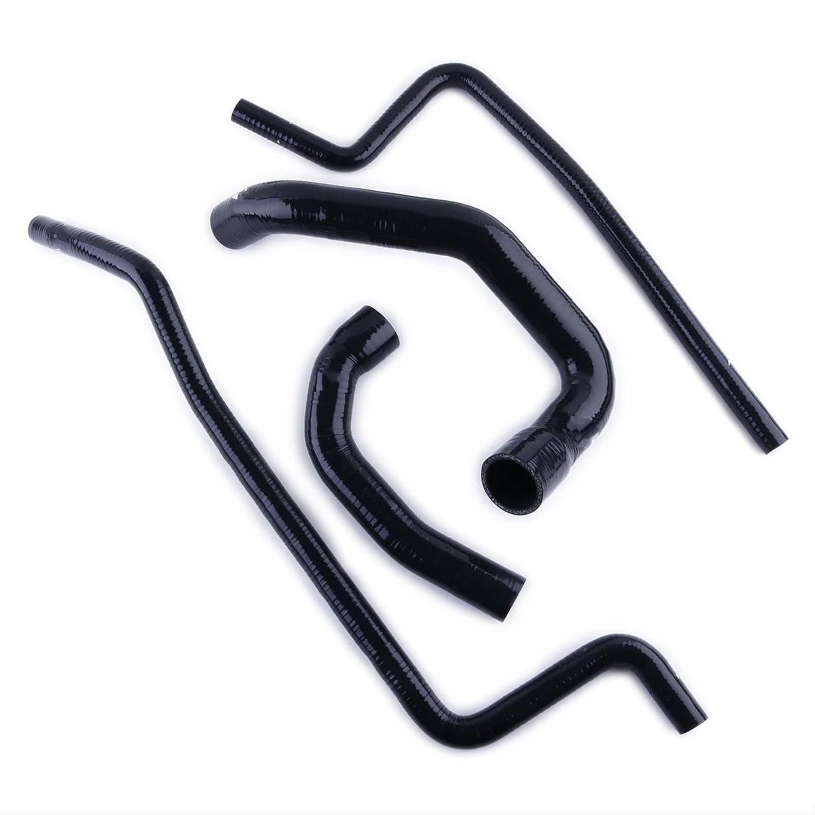 CVZXSDWLL Kompatibel Mit Jeep Für Wrangler TJ 4.0L 1997 1998 1999 2000 2001 2002 2003 2004 2005 2006 Auto-Silikon-Kühlmittelschlauch-Set Autoteile LHD Kühler-Kühlmittelschlauch(Black) von CVZXSDWLL