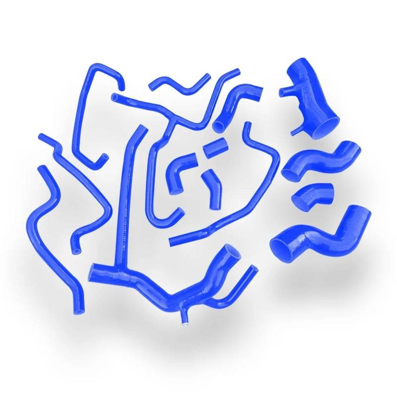 CVZXSDWLL Kompatibel Mit Land Für Rover Für Discovery 2 TD5 1999 2000 2001 2002 2003 2004 Silikon-Ladeluftkühler Turbolader Kühler Ölkühler Kühlmittelschlauch Kühler-Kühlmittelschlauch(Blue) von CVZXSDWLL