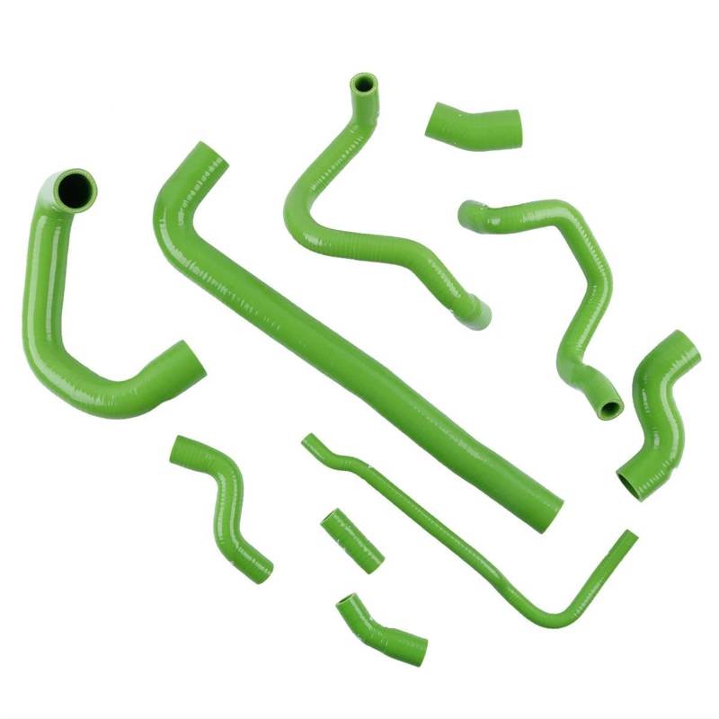 CVZXSDWLL Kompatibel Mit MINI Für Cooper Für R50 R52 MK1 2000–2003 2004 2005 2006 1.6 Für Tritec-Motor, Auto-Silikon-Kühlmittelschlauch, Rohrsatz Kühler-Kühlmittelschlauch(Green) von CVZXSDWLL