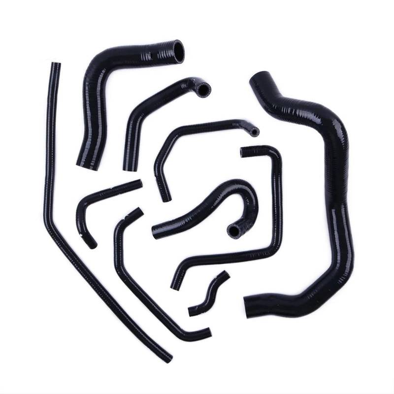 CVZXSDWLL Kompatibel Mit Mazda Mx5 Für Miata NB MK2 1998-2002 2003 2004 2005 1.6 B6-ZE Motor Auto Silikon Kühler Kühlmittel Entlüftungsschlauch Kit Autoteile Kühler-Kühlmittelschlauch(Black) von CVZXSDWLL