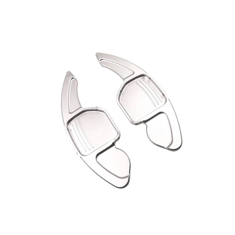 CVZXSDWLL Kompatibel Mit S6 C7 S7 S8 Q3 2013 2014 2015 2016 2017 Aluminium-Autoschaltwippen Lenkradschaltwippen Autoverlängerungsschalthebel Auto-Lenkrad-Schaltwippe(Silver) von CVZXSDWLL