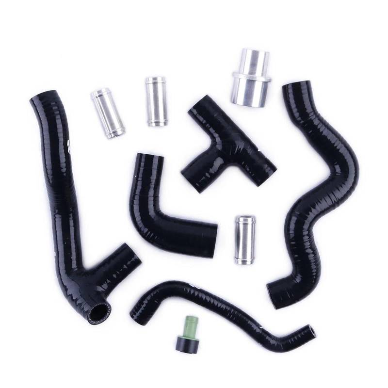CVZXSDWLL Kompatibel Mit VW Für J&etta Mk4 Für Bora 1999–2005 Für Golf 1.8T AUQ AUM Motor Auto Silikon Kurbelgehäuse-Entlüftungsschlauch Rohr Kit Kühlerschläuche Kühler-Kühlmittelschlauch(Black) von CVZXSDWLL