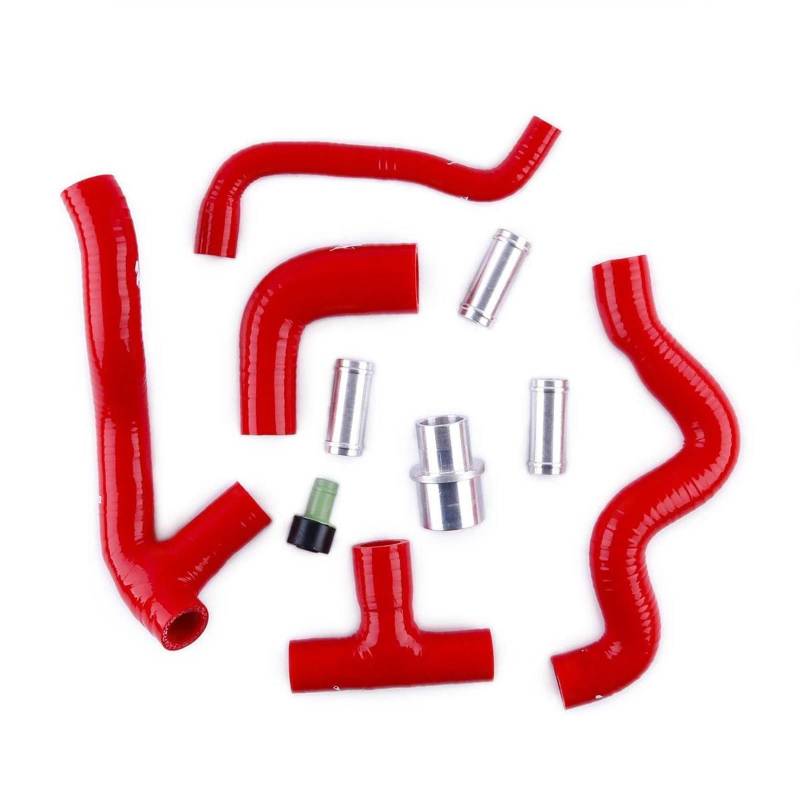 CVZXSDWLL Kompatibel Mit VW Für J&etta Mk4 Für Bora 1999–2005 Für Golf 1.8T AUQ AUM Motor Auto Silikon Kurbelgehäuse-Entlüftungsschlauch Rohr Kit Kühlerschläuche Kühler-Kühlmittelschlauch(Red) von CVZXSDWLL