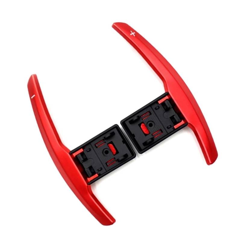 CVZXSDWLL Kompatibel Mit X4 F26 X6 F16 2015 2016 2017 2018 2019 Auto-Schaltwippen Auto-Schaltwippenabdeckung Auto-Schaltwippen-Lenkradschaltung Auto-Lenkrad-Schaltwippe(Red) von CVZXSDWLL