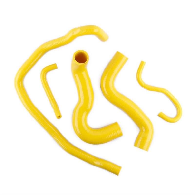 Kompatibel Mit Vauxhall Für Opel Für Corsa D VXR 2007–2010 2011 2012 2013 2014 1.6T Modelle A16 B16 Z16 Silikon-Autokühler-Kühlmittelschlauch-Set Kühler-Kühlmittelschlauch(Yellow) von CVZXSDWLL