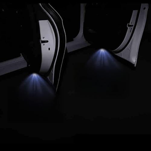 CWBFC 2 Stück Autotür Licht Projektor Türbeleuchtung für Peugeot 107 108 206 207 308 307 408 508, Projektionslampe für Auto-Willkommenslicht Personalisierte Türlampe von CWBFC