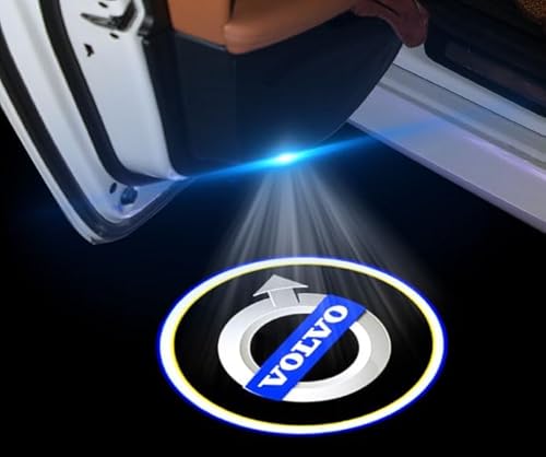 CWBFC 2 Stück Autotür Licht Projektor Türbeleuchtung für Volvo S90 V90 XC90 XC60 V60 V40 S80L S60L, Projektionslampe für Auto-Willkommenslicht Personalisierte Türlampe von CWBFC