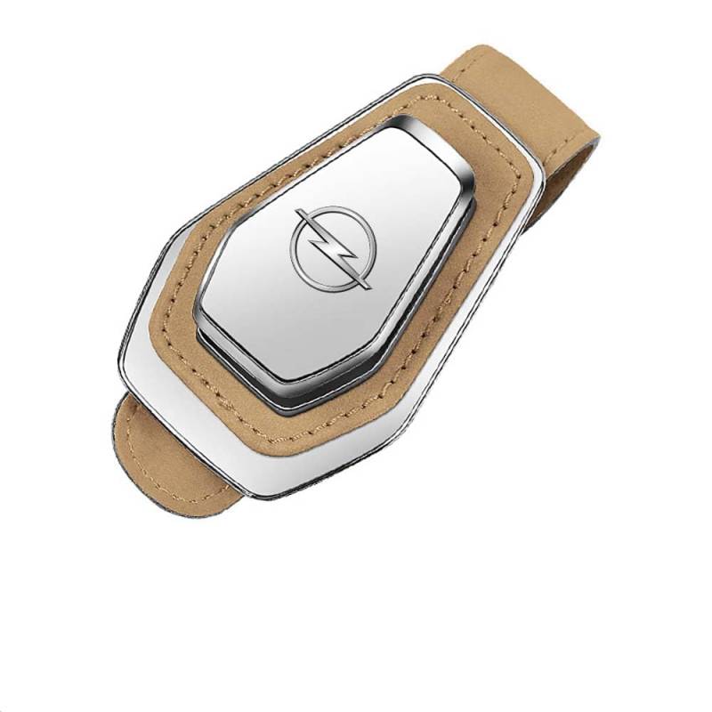 CWBFC Magnetischer Brillenhalter für Auto Sonnenblende für Opel Adam, Beige von CWBFC