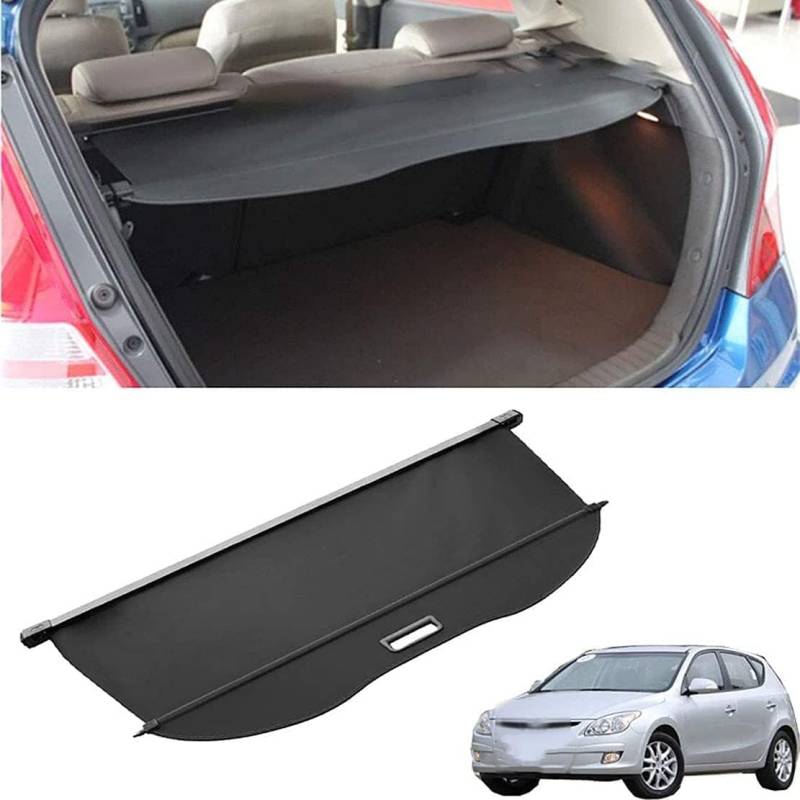 CWBFC Einziehbare Gepäckraumabdeckung für Hyundai i30 Hatchback 2009-2019, Kofferraumabdeckung Kofferraumtrennwand Innendekorationszubehör von CWBFC