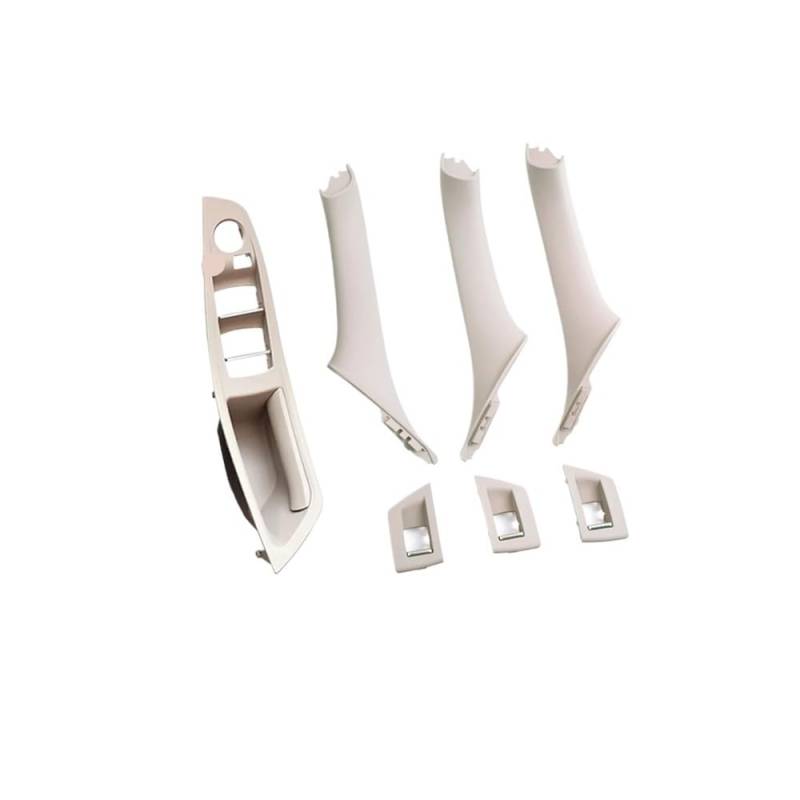 CWDQYNLG Innentürgriff Abdeckung Griff 7PCS Tür Armlehne Fensterheber Schalter Panel Tür Innen Pull Hand Abdeckung Trim für 5 Series F10 F11 F18 520 523 525 528 530 2010-2017 von CWDQYNLG