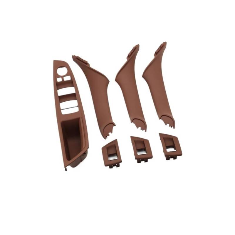 CWDQYNLG Innentürgriff Abdeckung Griff 7PCS Tür Armlehne Fensterheber Schalter Panel Tür Innen Pull Hand Abdeckung Trim für 5 Series F10 F11 F18 520 523 525 528 530 2010-2017 von CWDQYNLG
