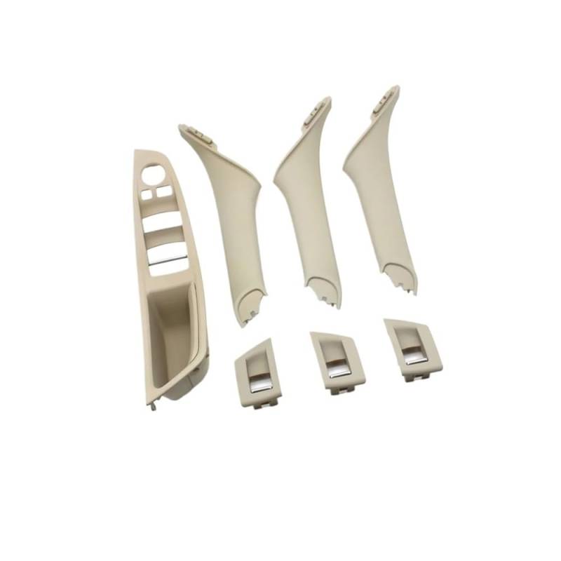 CWDQYNLG Innentürgriff Abdeckung Griff 7PCS Tür Armlehne Fensterheber Schalter Panel Tür Innen Pull Hand Abdeckung Trim für 5 Series F10 F11 F18 520 523 525 528 530 2010-2017 von CWDQYNLG