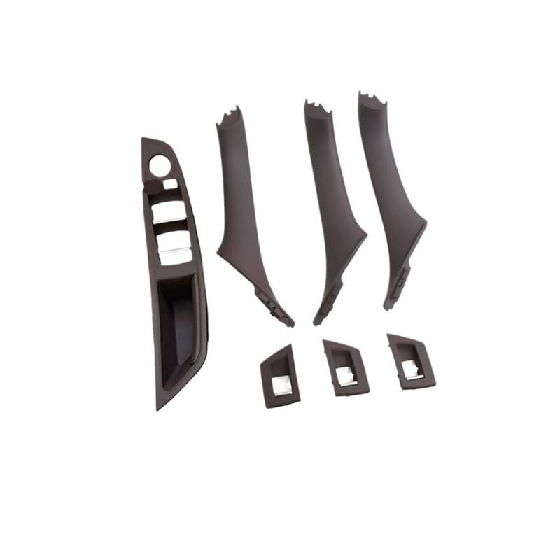 CWDQYNLG Innentürgriff Abdeckung Griff 7PCS Tür Armlehne Fensterheber Schalter Panel Tür Innen Pull Hand Abdeckung Trim für 5 Series F10 F11 F18 520 523 525 528 530 2010-2017 von CWDQYNLG