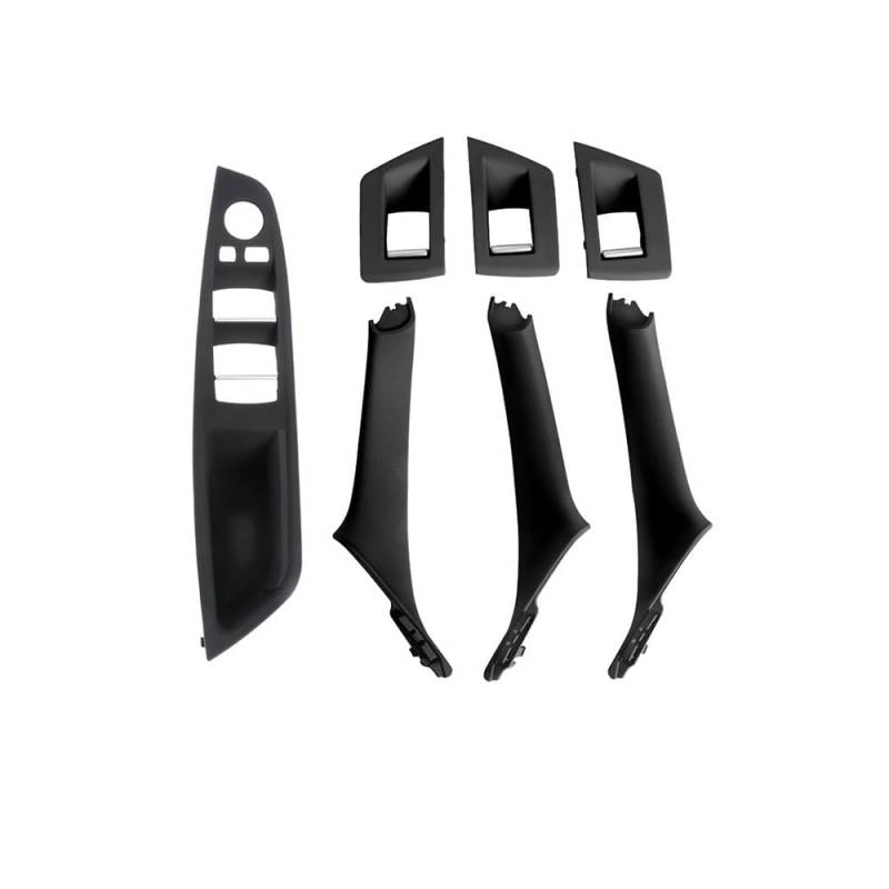 CWDQYNLG Innentürgriff Abdeckung Griff Auto Innen Tür Griff Panel Pull Trim Abdeckung Fenster Schalter Panel Griff Set Für 5 Serie F10 F11 2010-2017 von CWDQYNLG