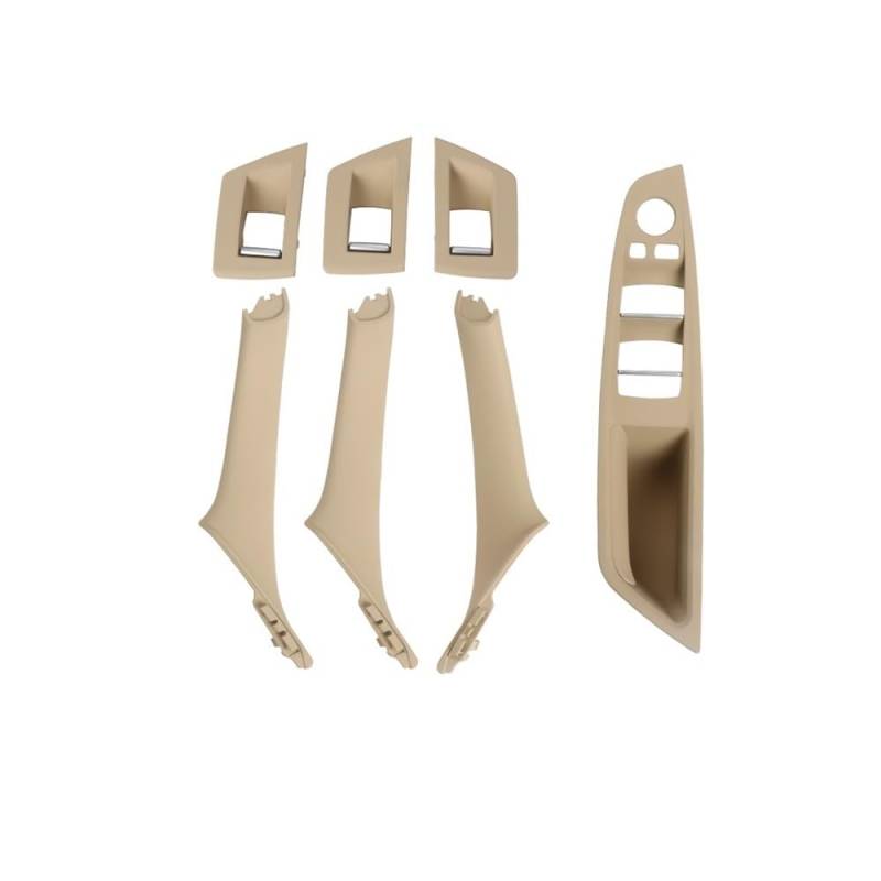 CWDQYNLG Innentürgriff Abdeckung Griff Auto Innen Tür Griff Panel Pull Trim Abdeckung Fenster Schalter Panel Griff Set Für 5 Serie F10 F11 2010-2017 von CWDQYNLG