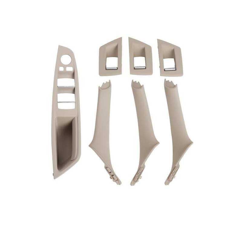 CWDQYNLG Innentürgriff Abdeckung Griff Auto Innen Tür Griff Panel Pull Trim Abdeckung Fenster Schalter Panel Griff Set Für 5 Serie F10 F11 2010-2017 von CWDQYNLG
