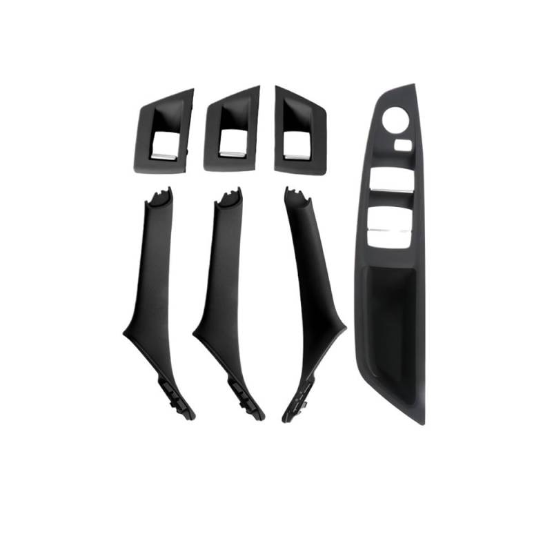 CWDQYNLG Innentürgriff Abdeckung Griff Auto Innen Tür Griff Panel Pull Trim Abdeckung Fenster Schalter Panel Griff Set Für 5 Serie F10 F11 2010-2017 von CWDQYNLG
