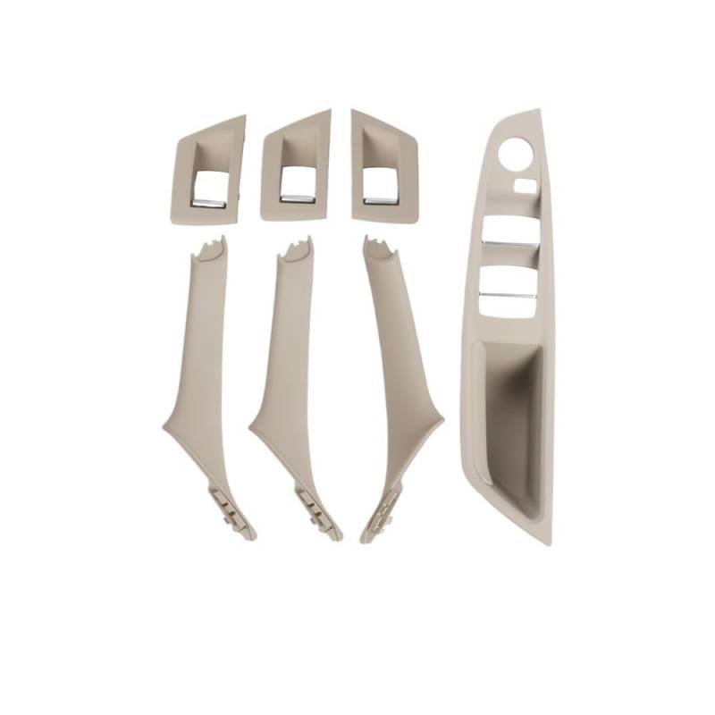 CWDQYNLG Innentürgriff Abdeckung Griff Auto Innen Tür Griff Panel Pull Trim Abdeckung Fenster Schalter Panel Griff Set Für 5 Serie F10 F11 2010-2017 von CWDQYNLG