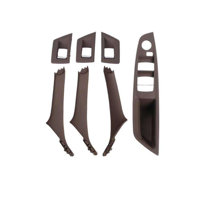 CWDQYNLG Innentürgriff Abdeckung Griff Auto Innen Tür Griff Panel Pull Trim Abdeckung Fenster Schalter Panel Griff Set Für 5 Serie F10 F11 2010-2017 von CWDQYNLG