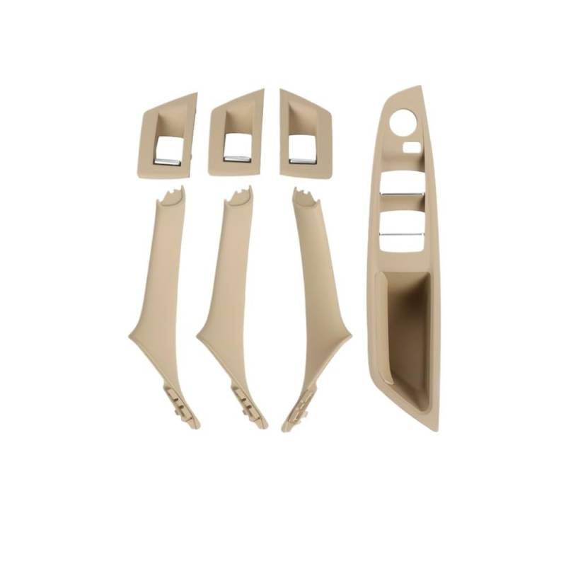 CWDQYNLG Innentürgriff Abdeckung Griff Auto Innen Tür Griff Panel Pull Trim Abdeckung Fenster Schalter Panel Griff Set Für 5 Serie F10 F11 2010-2017 von CWDQYNLG
