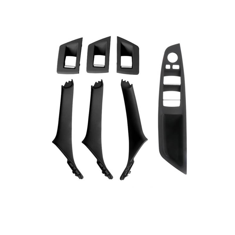 CWDQYNLG Innentürgriff Abdeckung Griff Auto Innen Tür Griff Panel Pull Trim Abdeckung Fenster Schalter Panel Griff Set Für 5 Serie F10 F11 2010-2017 von CWDQYNLG