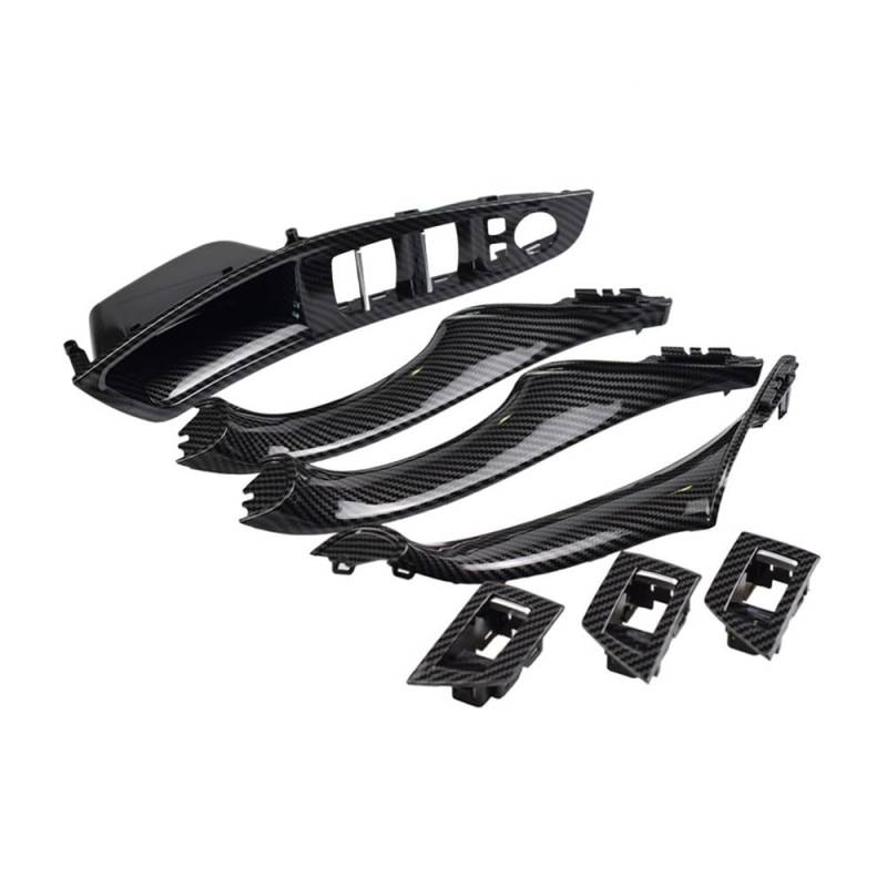 CWDQYNLG Innentürgriff Abdeckung Griff Carbon Fiber RHD LHD Auto Innen Tür Griff Für 5 Serie F10 F11 520d 525d 530d 535i 2010-2017 innere Panel Pull Trim Abdeckung von CWDQYNLG