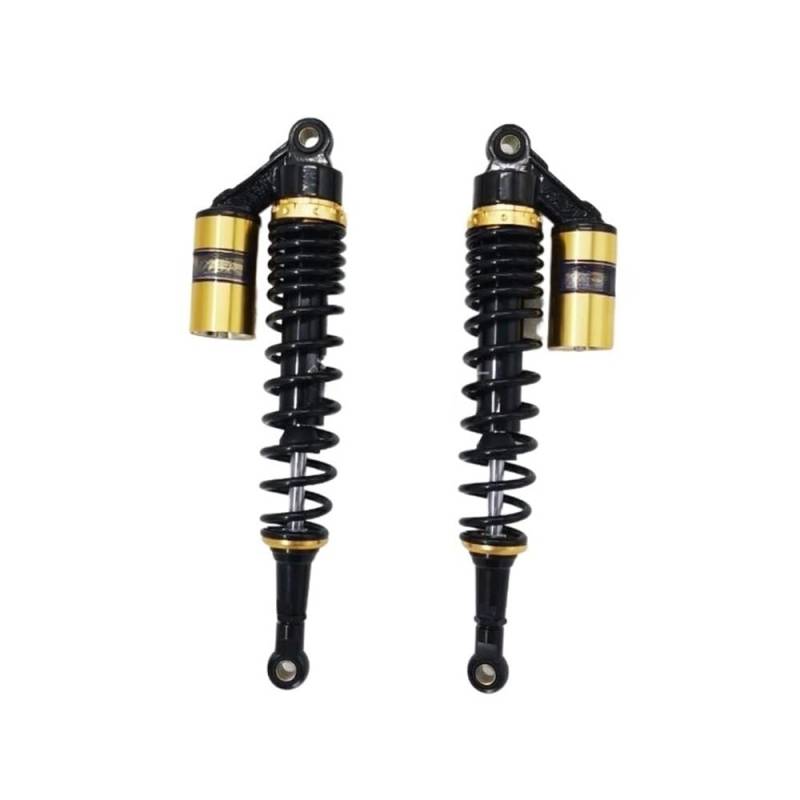 Luftstoßdämpfer Hinten 1 Paar Universal 400mm 7mm Frühling Motorrad Luft Stoßdämpfer Für Roller Dirt Bike Quad Gokart ATV von CWDQYNLG