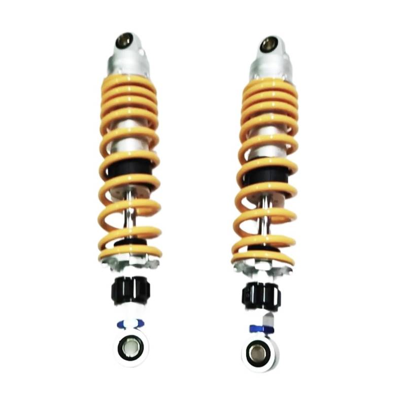 Luftstoßdämpfer Hinten Universal 330mm 340mm 8mm Feder Motorrad Stoßdämpfer Einstellen Dämpfung Hinterradaufhängung Absorber Aufhängungsfeder von CWDQYNLG