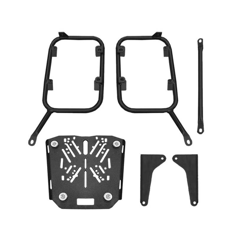 Motorrad-Gepäckträger Motorrad Edelstahl Packtaschen Hinten Box Rack Gepäck Fall Unterstützung Rack Koffer Stamm Halter Für Colove KY500X KY 500 von CWDQYNLG
