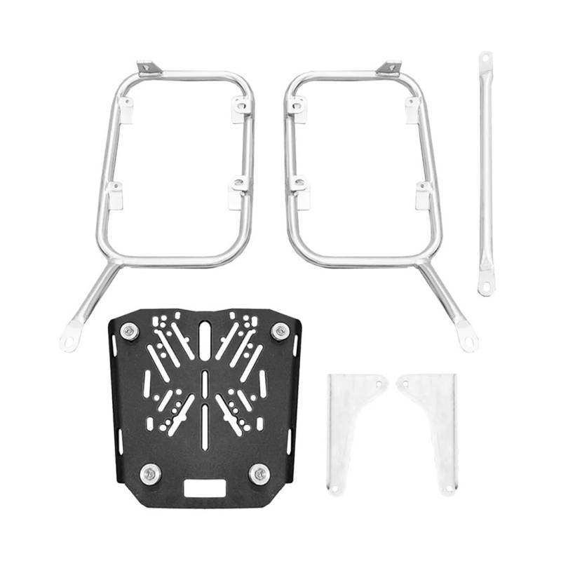 Motorrad-Gepäckträger Motorrad Edelstahl Packtaschen Hinten Box Rack Gepäck Fall Unterstützung Rack Koffer Stamm Halter Für Colove KY500X KY 500 von CWDQYNLG