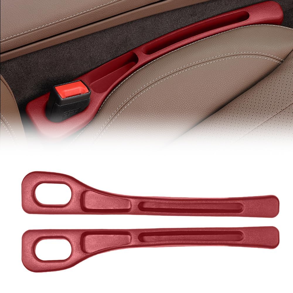 2er Autositz Lückenfüller für Ford Ranger T9 XL XLT XLT Wildtrak 2023 2024 +, Autositz Gap Plug Autositz Zubehör Autositz Organizer Auto Gadgets Innenraum,Red 2er Autositz Lückenfüller für Ford Ranger T9 XL XLT XLT Wildtrak 2023 2024 +, Autositz Gap Plug Autositz Zubehör Autositz Organizer Auto Gadgets Innenraum,Red von CWMAD