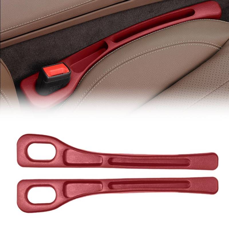 2er Autositz Lückenfüller für Ford Ranger T9 XL XLT XLT Wildtrak 2023 2024 +, Autositz Gap Plug Autositz Zubehör Autositz Organizer Auto Gadgets Innenraum,Red von CWMAD