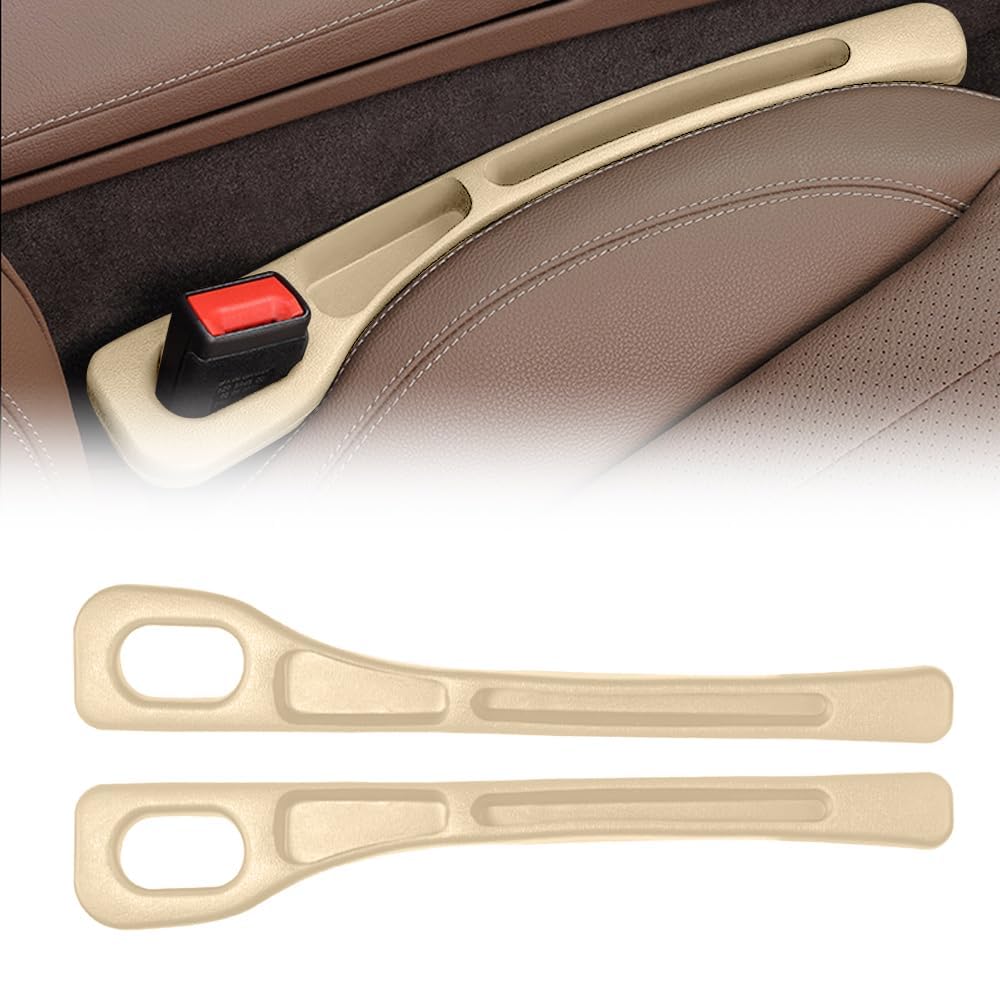 2er Autositz Lückenfüller für Mercedes Benz C-Class W205 2015-2021, Autositz Gap Plug Autositz Zubehör Autositz Organizer Auto Gadgets Innenraum,Beige 2er Autositz Lückenfüller für Mercedes Benz C-Class W205 2015-2021, Autositz Gap Plug Autositz Zubehör Autositz Organizer Auto Gadgets Innenraum,Beige von CWMAD